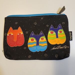 Laurel Burch Vibrant Cat  Pouch